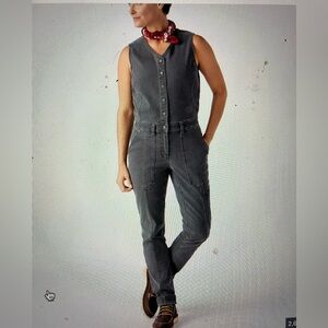 Duluth Trading Co Charcoal Jumpsuit Size 10